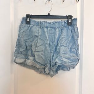 Aerie paper bag shorts sz m